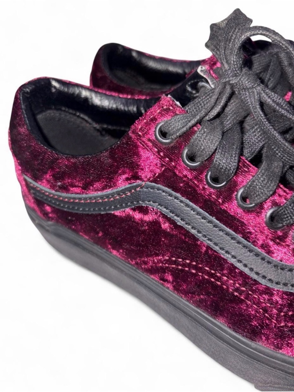 Vans velvet old school skate shoe men’s size 7 womens 8.5 - Picture 6 of 7